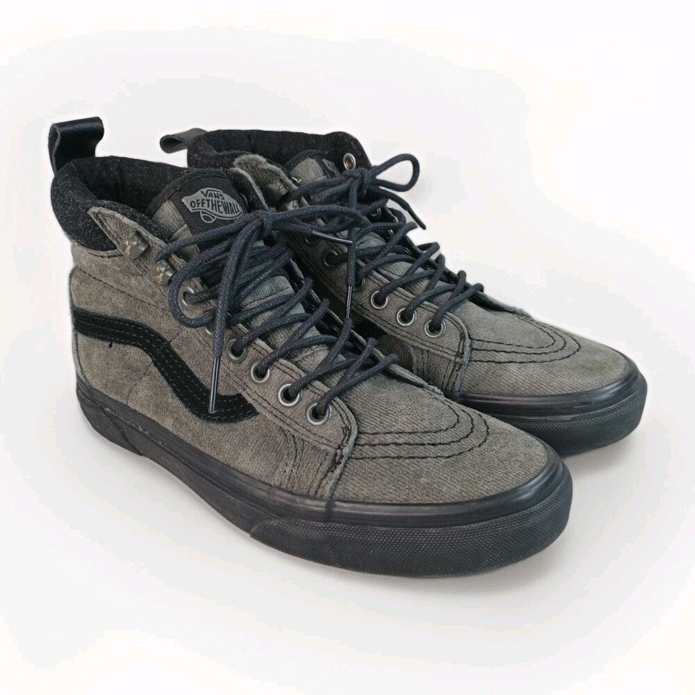 Grey‎ Vans Off The Wall Shoes Suede Unisex Men Size 5 Women's Size 6.5